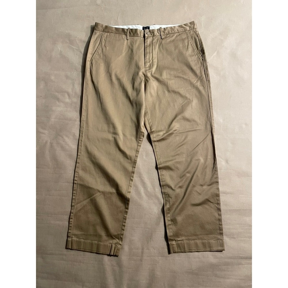 NWT J. Crew 1450 Relaxed Chino 37x29 Tan Cotton Preppy Workwear Office School